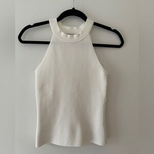 Aritzia Babaton Halter Top in White size small